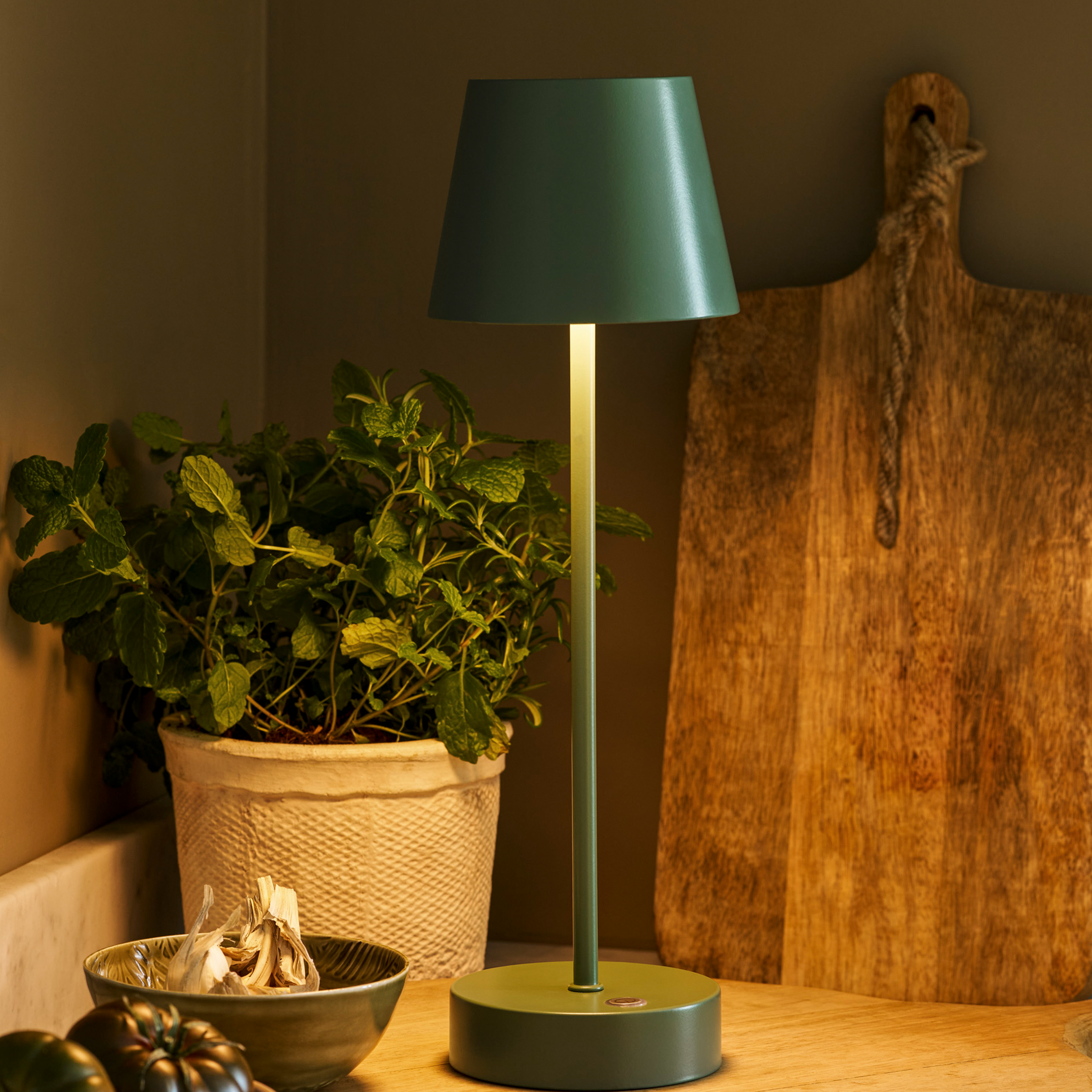 Winstone Rechargeable Table Lamp | Thistle Green