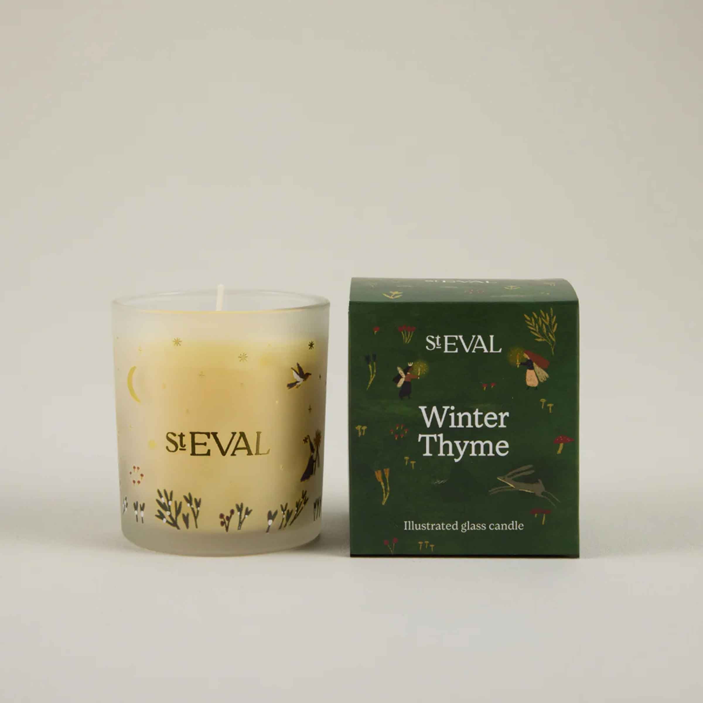 Winter Thyme Christmas Wonderland Glass Candle