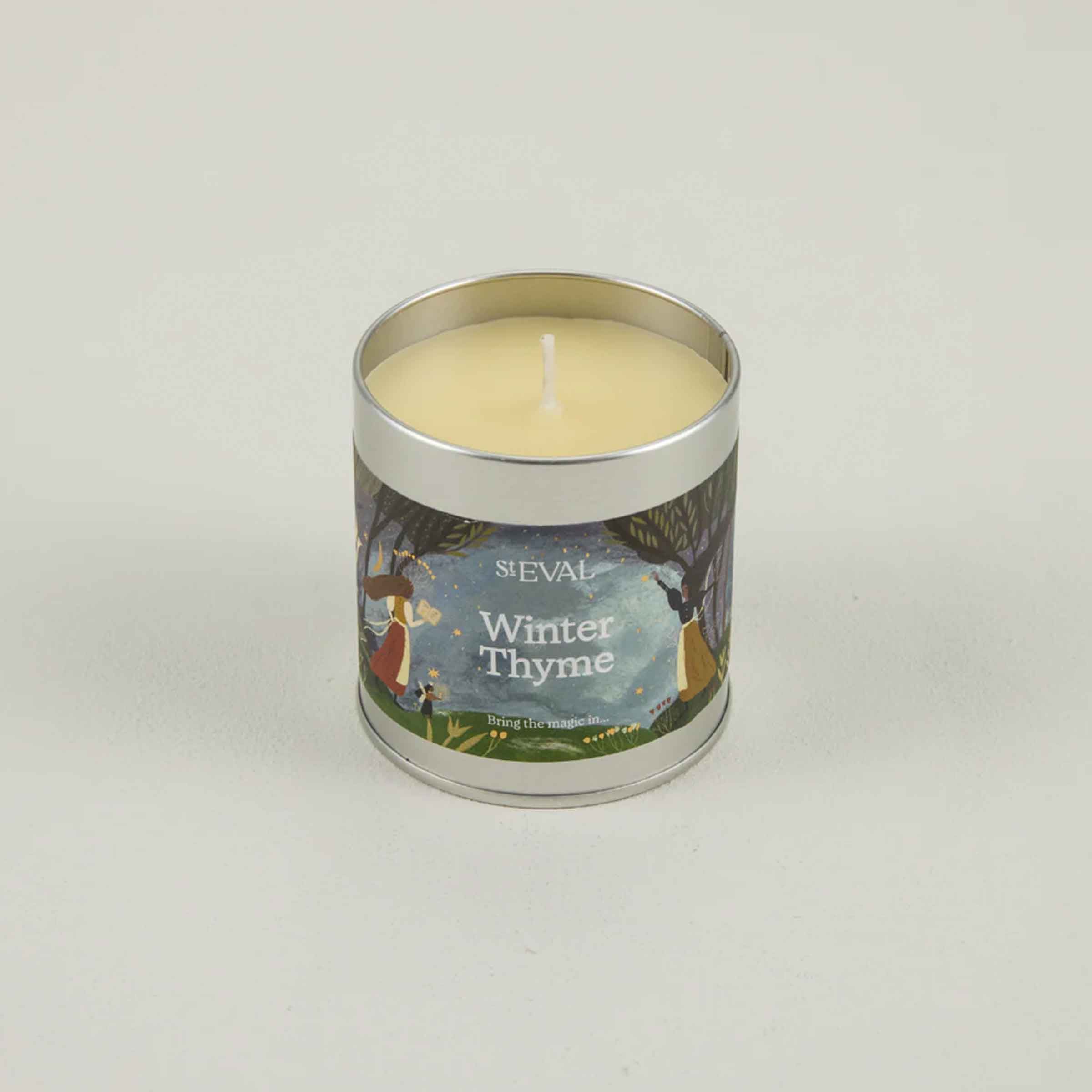 Winter Thyme Scented Christmas Tin Candle