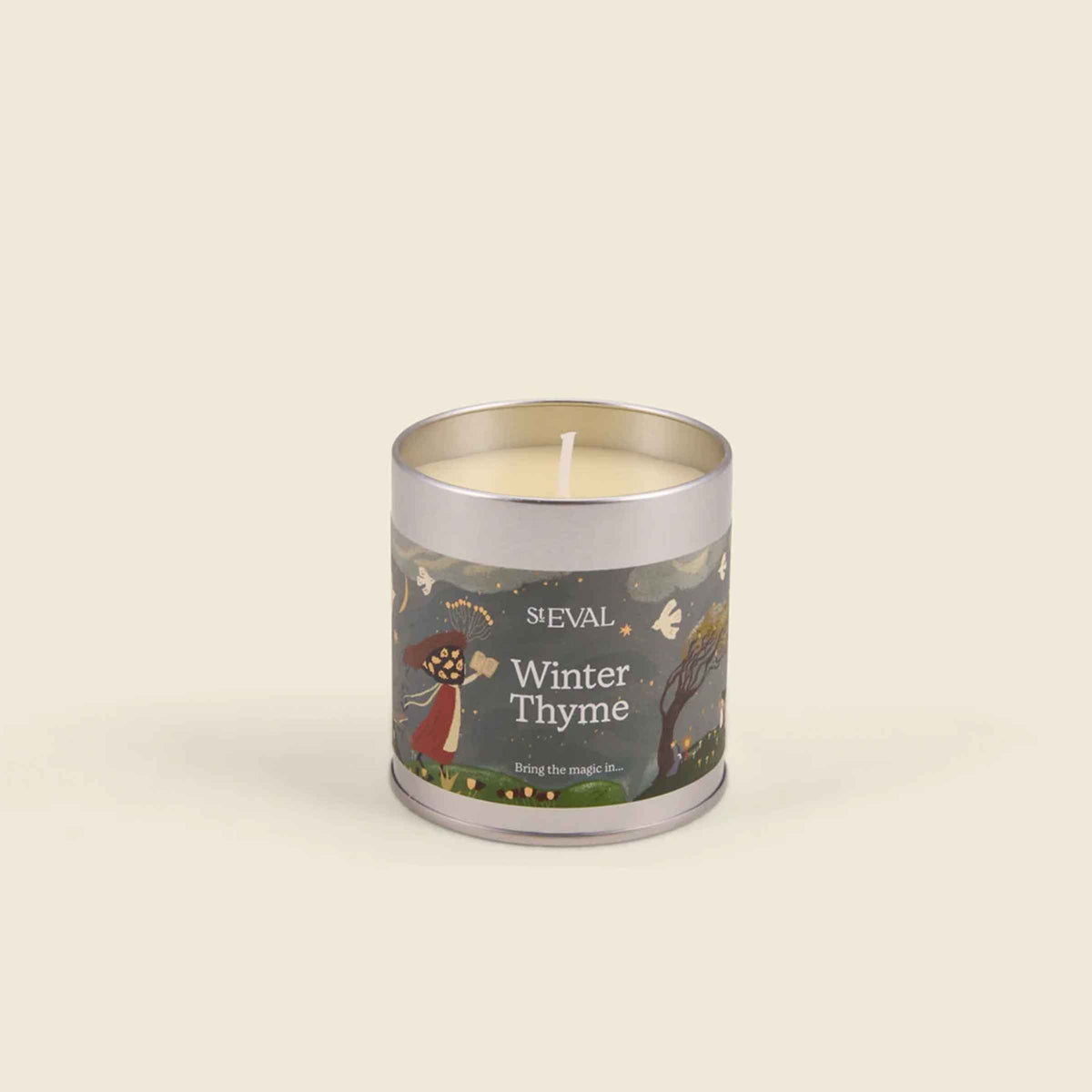 Winter Thyme Scented Christmas Tin Candle