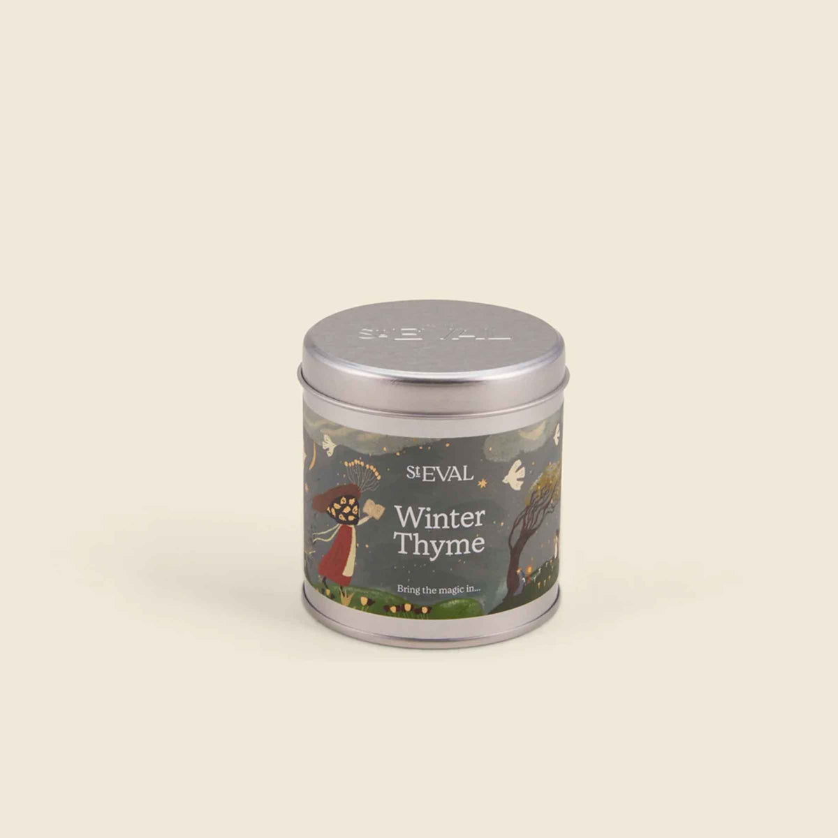 Winter Thyme Scented Christmas Tin Candle