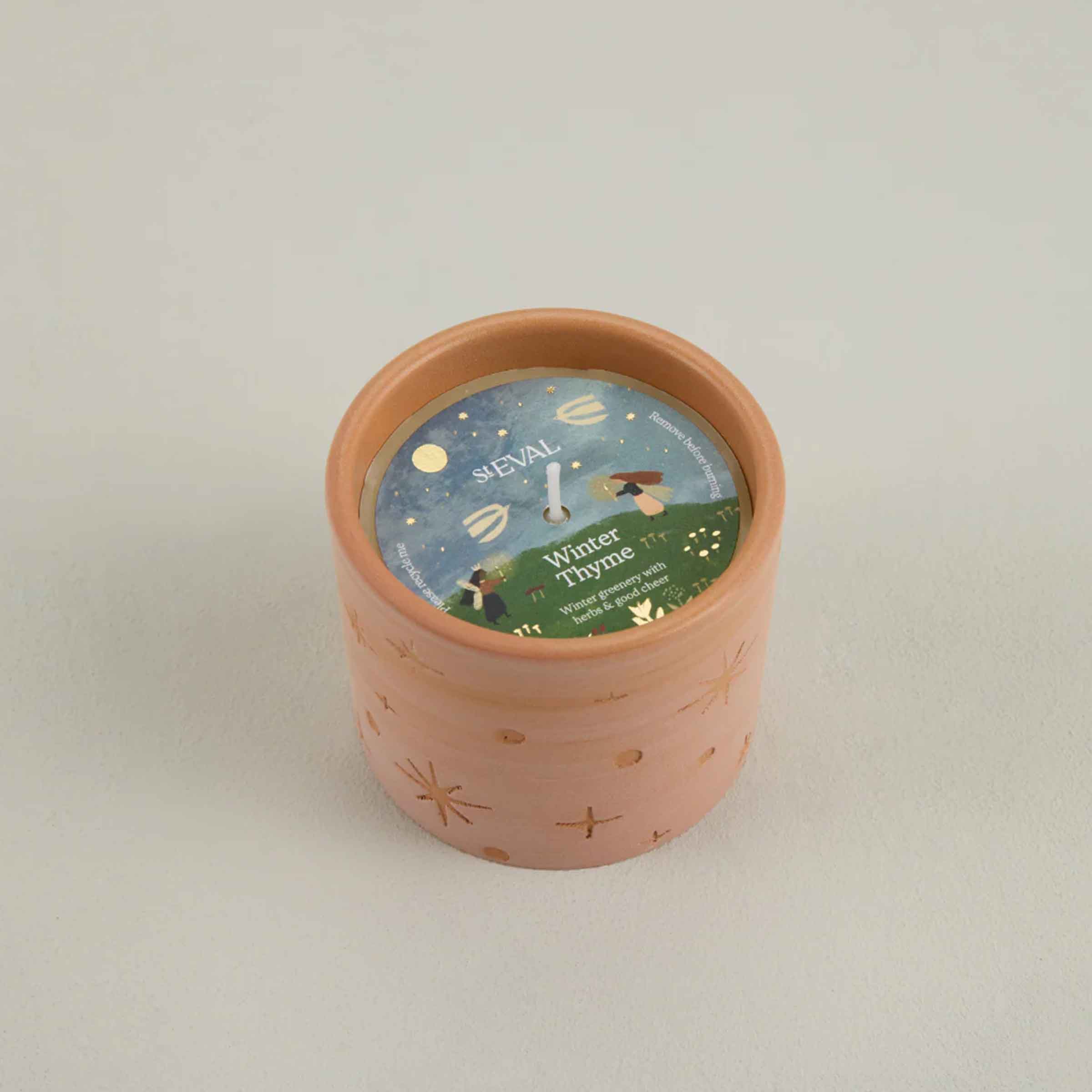 Winter Thyme Star Gazy Pot Candle